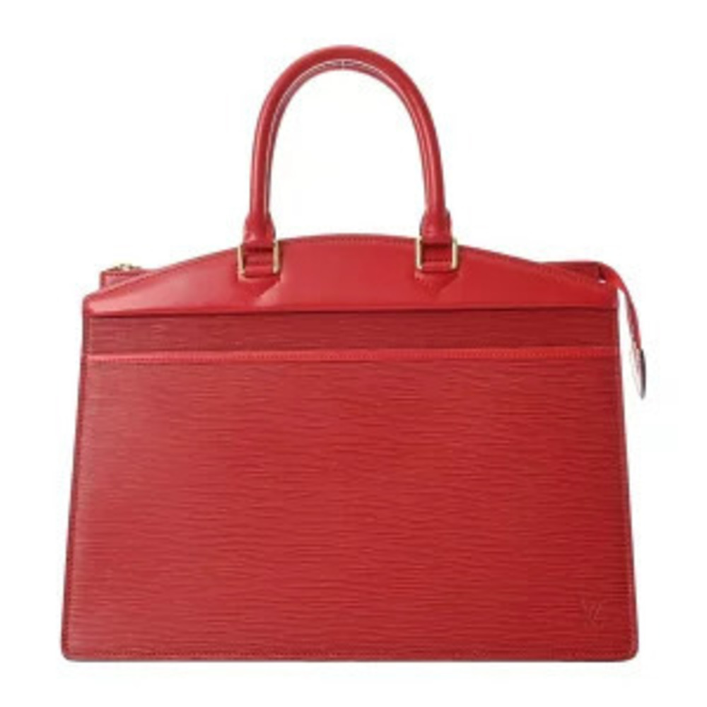 Louis Vuitton Epi Riviera Leather Top Handle Bag Castilian Red